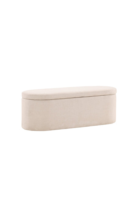 Potenza Ottoman - off - white/MDF - Ottomane / Poufs - ALVAHOME