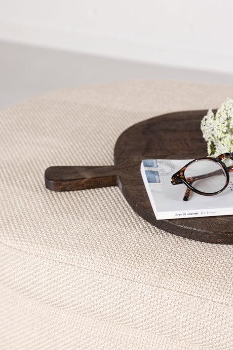 Potenza Ottoman - off - white/MDF - Ottomane / Poufs - ALVAHOME