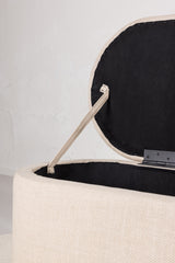 Potenza Ottoman - off - white/MDF - Ottomane / Poufs - ALVAHOME