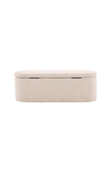 Potenza Ottoman - off - white/MDF - Ottomane / Poufs - ALVAHOME