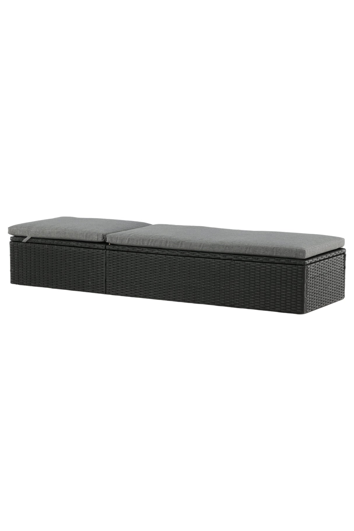 Quad Outdoor Sun - Lounge - schwarz/Weidengeflecht - Outdoor Sun - Lounges - ALVAHOME