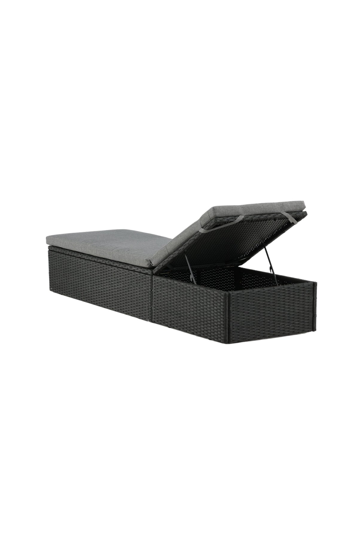 Quad Outdoor Sun - Lounge - schwarz/Weidengeflecht - Outdoor Sun - Lounges - ALVAHOME