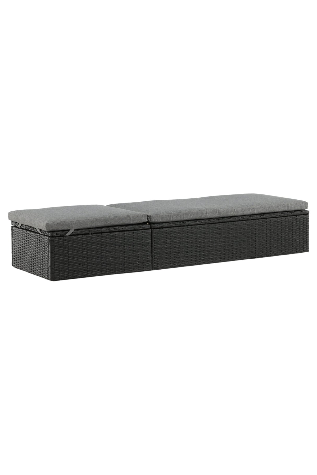 Quad Outdoor Sun - Lounge - schwarz/Weidengeflecht - Outdoor Sun - Lounges - ALVAHOME