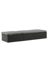 Quad Outdoor Sun - Lounge - schwarz/Weidengeflecht - Outdoor Sun - Lounges - ALVAHOME
