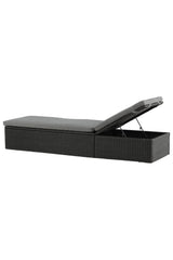 Quad Outdoor Sun - Lounge - schwarz/Weidengeflecht - Outdoor Sun - Lounges - ALVAHOME