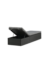 Quad Outdoor Sun - Lounge - schwarz/Weidengeflecht - Outdoor Sun - Lounges - ALVAHOME