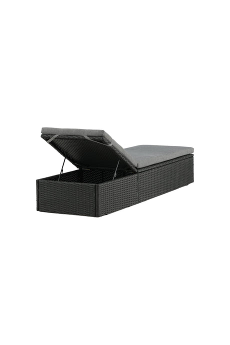 Quad Outdoor Sun - Lounge - schwarz/Weidengeflecht - Outdoor Sun - Lounges - ALVAHOME