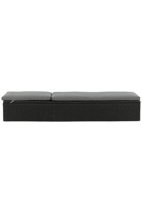 Quad Outdoor Sun - Lounge - schwarz/Weidengeflecht - Outdoor Sun - Lounges - ALVAHOME