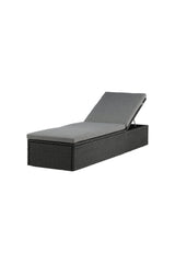 Quad Outdoor Sun - Lounge - schwarz/Weidengeflecht - Outdoor Sun - Lounges - ALVAHOME