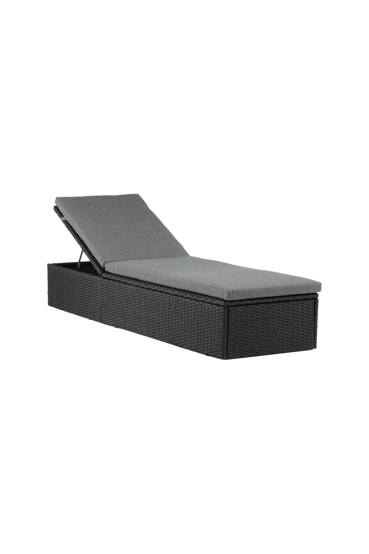 Quad Outdoor Sun - Lounge - schwarz/Weidengeflecht - Outdoor Sun - Lounges - ALVAHOME