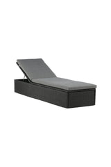 Quad Outdoor Sun - Lounge - schwarz/Weidengeflecht - Outdoor Sun - Lounges - ALVAHOME