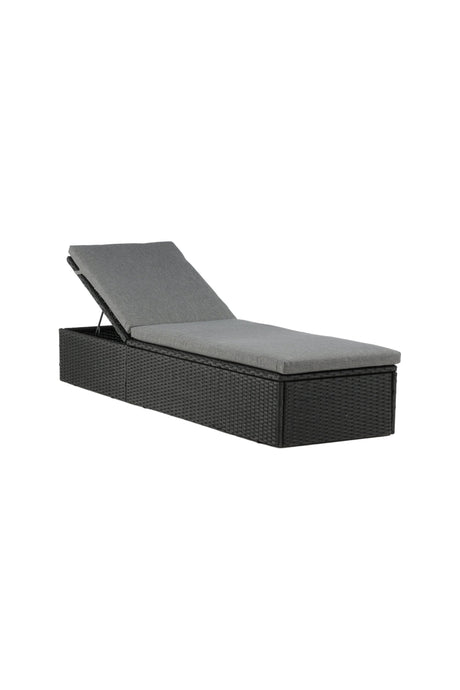 Quad Outdoor Sun - Lounge - schwarz/Weidengeflecht - Outdoor Sun - Lounges - ALVAHOME