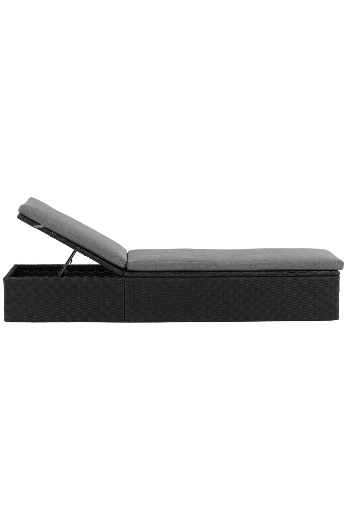Quad Outdoor Sun - Lounge - schwarz/Weidengeflecht - Outdoor Sun - Lounges - ALVAHOME