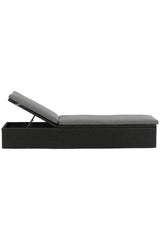 Quad Outdoor Sun - Lounge - schwarz/Weidengeflecht - Outdoor Sun - Lounges - ALVAHOME