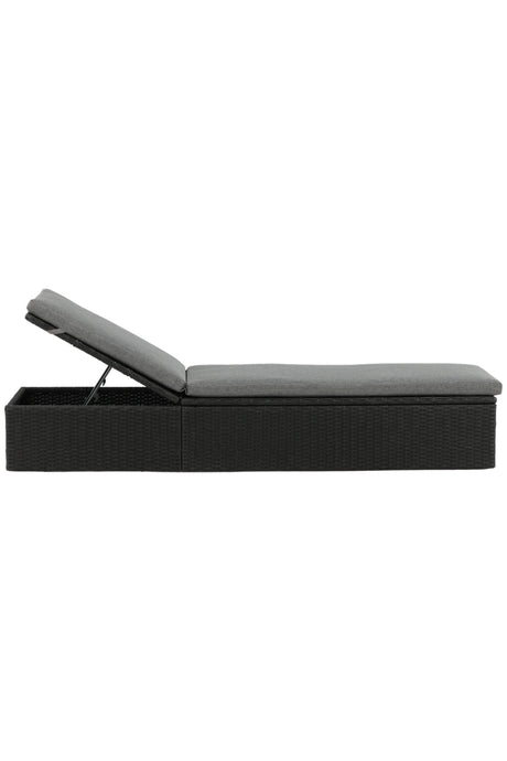 Quad Outdoor Sun - Lounge - schwarz/Weidengeflecht - Outdoor Sun - Lounges - ALVAHOME