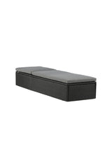 Quad Outdoor Sun - Lounge - schwarz/Weidengeflecht - Outdoor Sun - Lounges - ALVAHOME