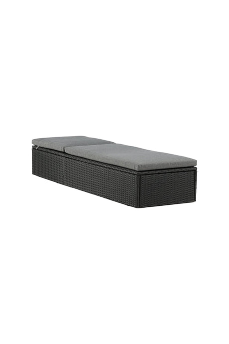 Quad Outdoor Sun - Lounge - schwarz/Weidengeflecht - Outdoor Sun - Lounges - ALVAHOME