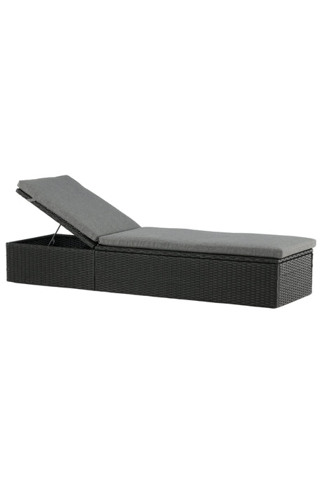 Quad Outdoor Sun - Lounge - schwarz/Weidengeflecht - Outdoor Sun - Lounges - ALVAHOME