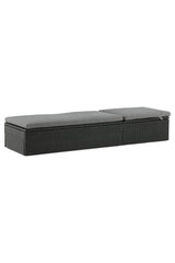 Quad Outdoor Sun - Lounge - schwarz/Weidengeflecht - Outdoor Sun - Lounges - ALVAHOME