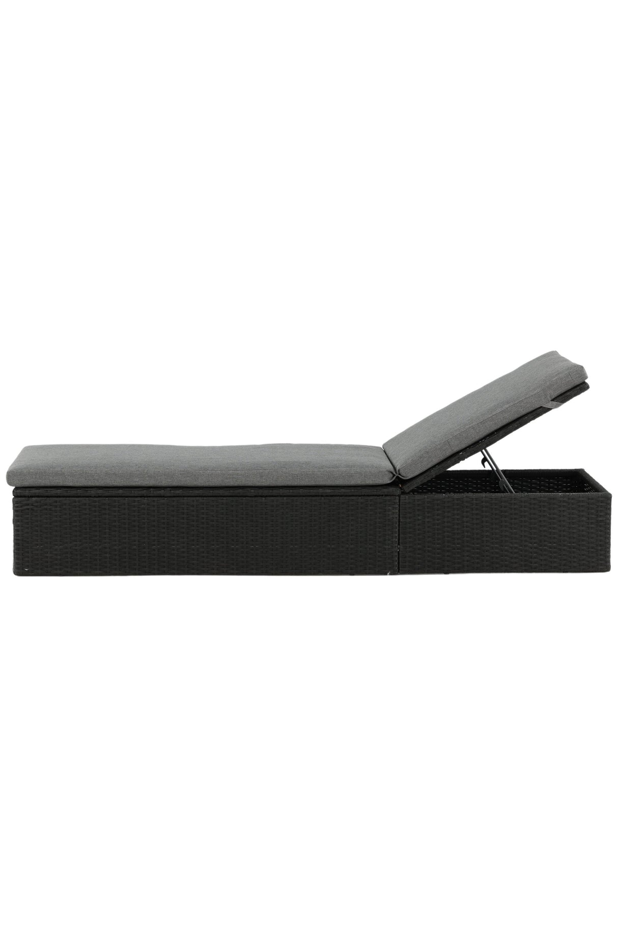 Quad Outdoor Sun - Lounge - schwarz/Weidengeflecht - Outdoor Sun - Lounges - ALVAHOME