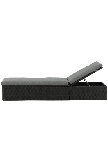 Quad Outdoor Sun - Lounge - schwarz/Weidengeflecht - Outdoor Sun - Lounges - ALVAHOME