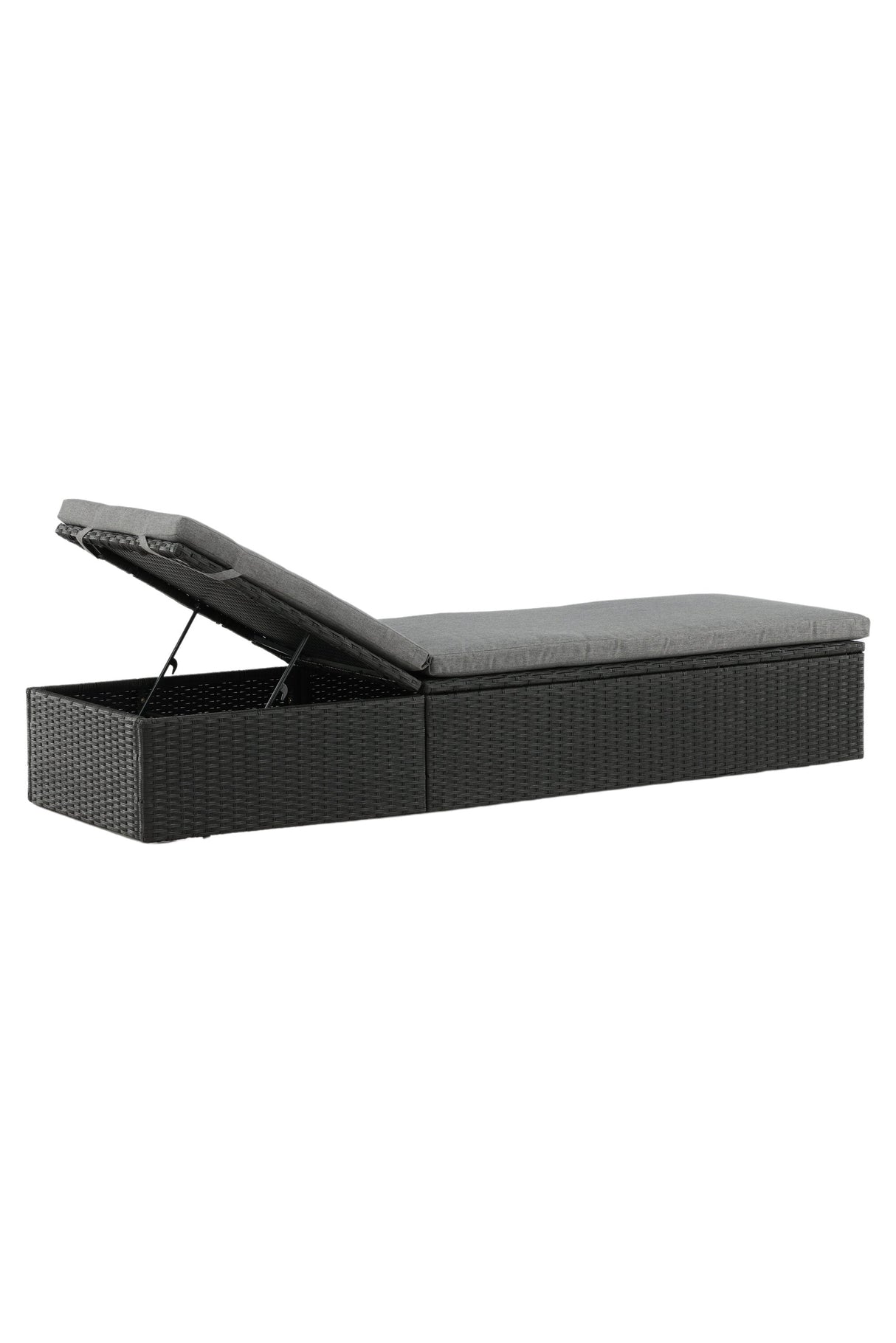Quad Outdoor Sun - Lounge - schwarz/Weidengeflecht - Outdoor Sun - Lounges - ALVAHOME