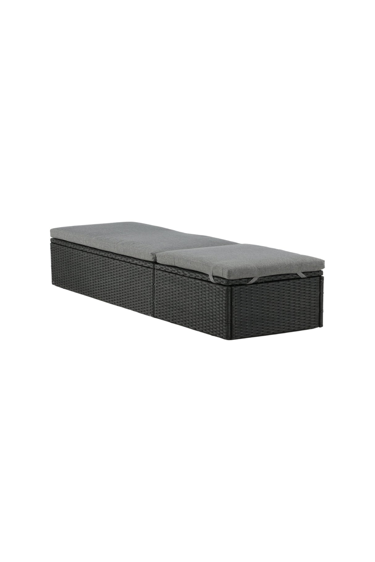 Quad Outdoor Sun - Lounge - schwarz/Weidengeflecht - Outdoor Sun - Lounges - ALVAHOME