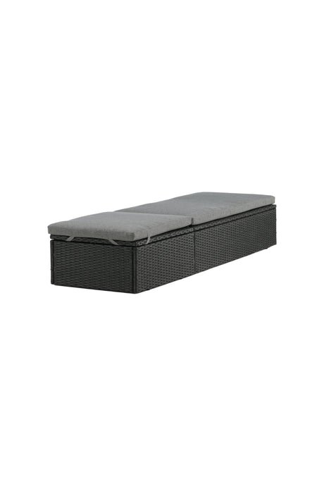 Quad Outdoor Sun - Lounge - schwarz/Weidengeflecht - Outdoor Sun - Lounges - ALVAHOME
