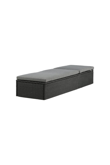 Quad Outdoor Sun - Lounge - schwarz/Weidengeflecht - Outdoor Sun - Lounges - ALVAHOME