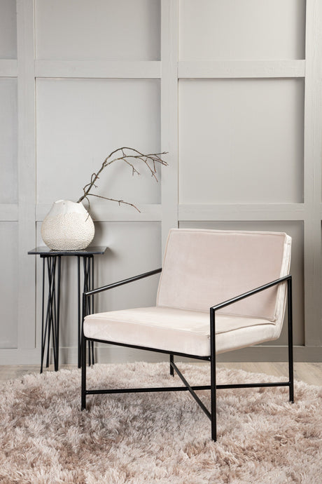 Rakel Sessel - beige/Polyester - Samt - Sessel - ALVAHOME