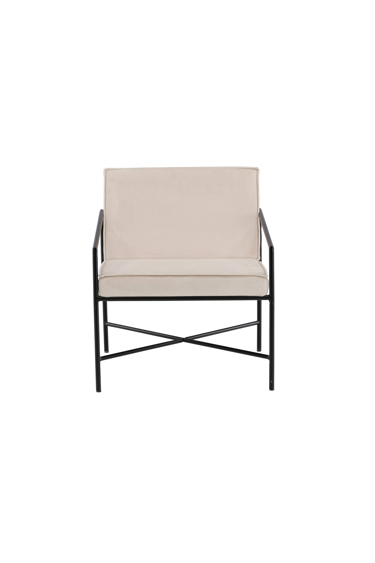 Rakel Sessel - beige/Polyester - Samt - Sessel - ALVAHOME
