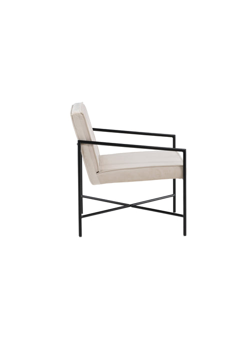 Rakel Sessel - beige/Polyester - Samt - Sessel - ALVAHOME