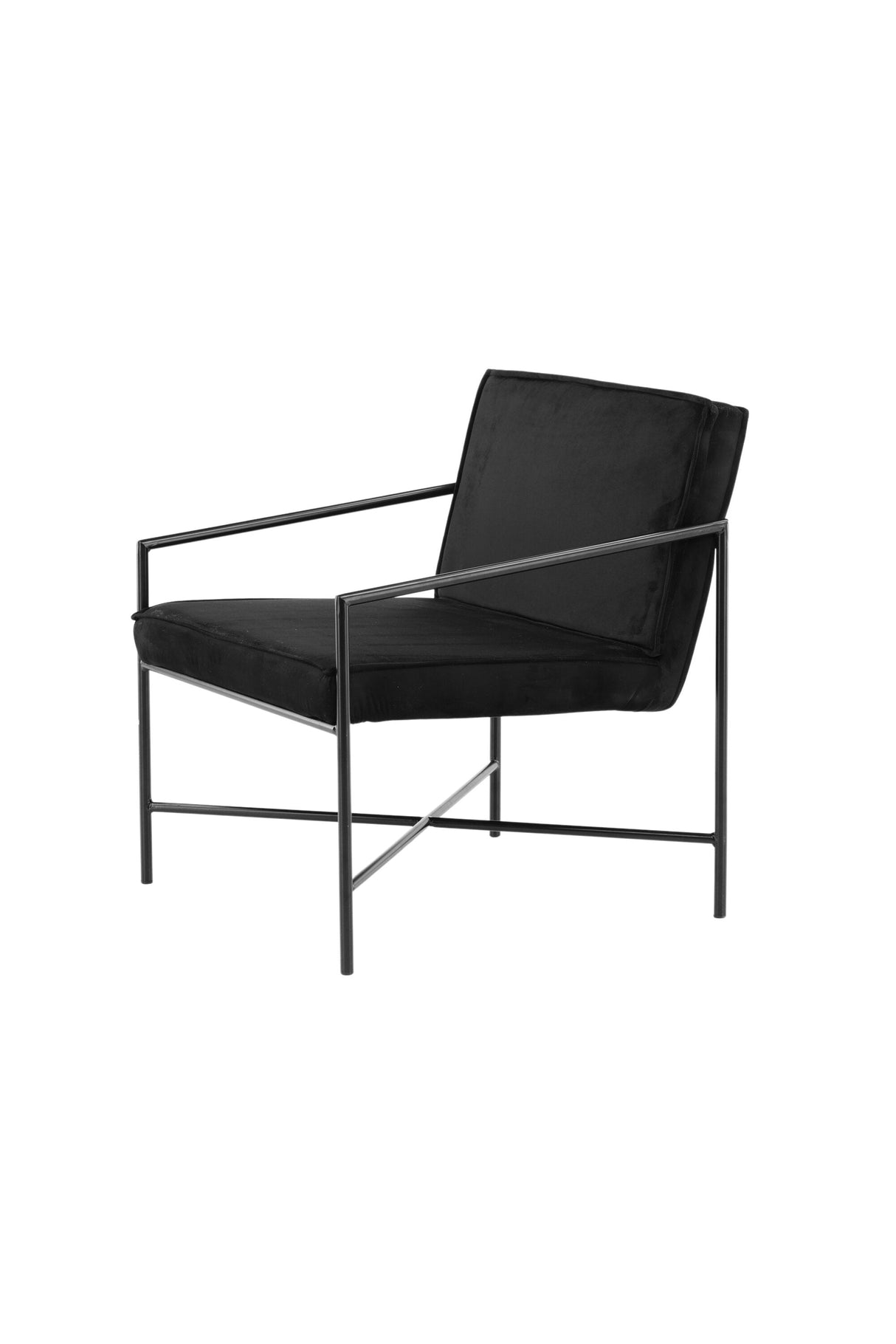 Rakel Sessel - schwarz/Polyester - Samt - Sessel - ALVAHOME