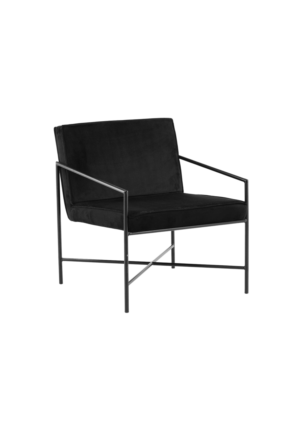 Rakel Sessel - schwarz/Polyester - Samt - Sessel - ALVAHOME