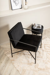 Rakel Sessel - schwarz/Polyester - Samt - Sessel - ALVAHOME