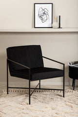 Rakel Sessel - schwarz/Polyester - Samt - Sessel - ALVAHOME