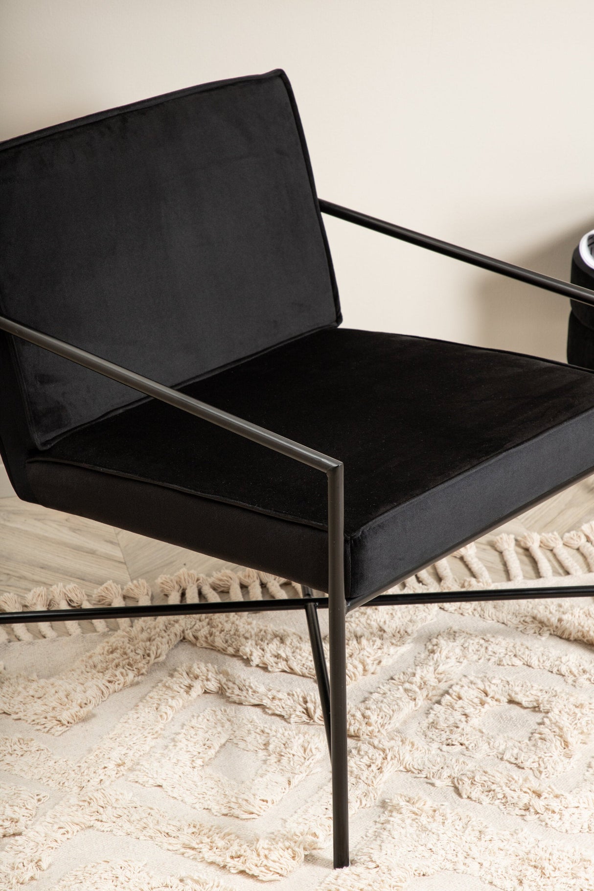 Rakel Sessel - schwarz/Polyester - Samt - Sessel - ALVAHOME