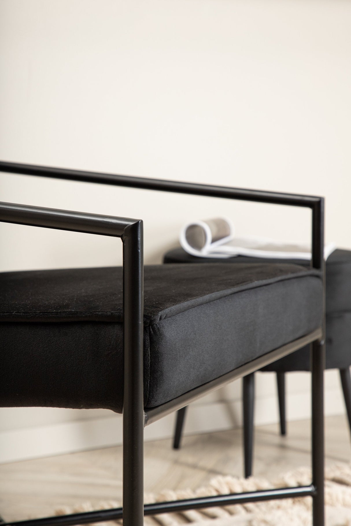 Rakel Sessel - schwarz/Polyester - Samt - Sessel - ALVAHOME