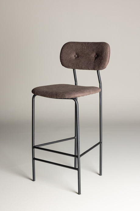 Ralf Barhocker - braun/Stahl - Barhocker - ALVAHOME
