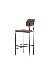 Ralf Barhocker - braun/Stahl - Barhocker - ALVAHOME