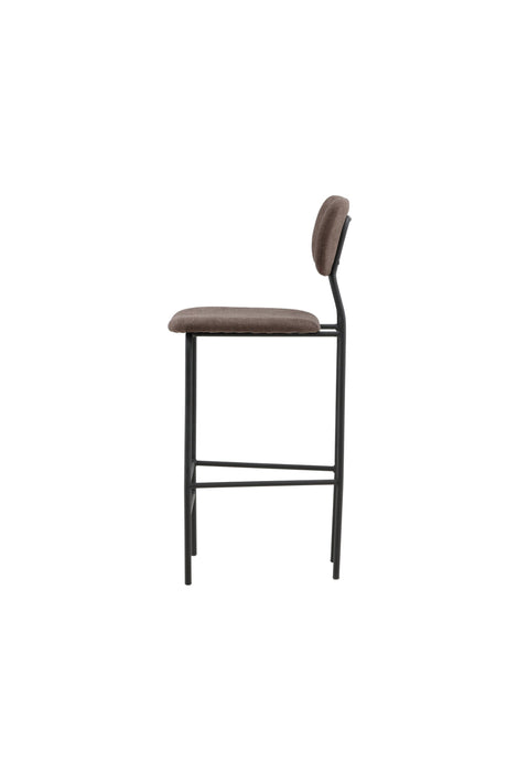 Ralf Barhocker - braun/Stahl - Barhocker - ALVAHOME