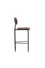 Ralf Barhocker - braun/Stahl - Barhocker - ALVAHOME