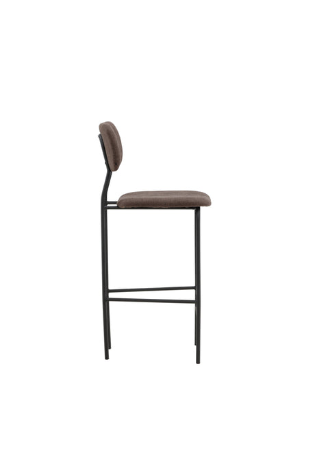 Ralf Barhocker - braun/Stahl - Barhocker - ALVAHOME