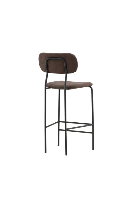 Ralf Barhocker - braun/Stahl - Barhocker - ALVAHOME