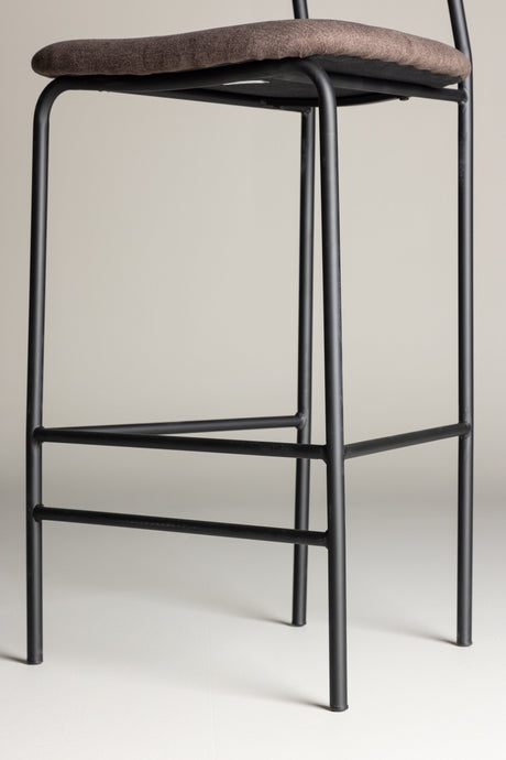 Ralf Barhocker - braun/Stahl - Barhocker - ALVAHOME