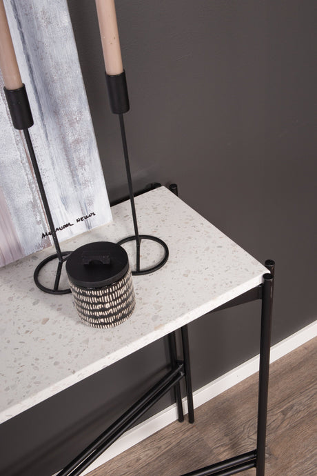 Razzia Beistelltisch - weiß/Terrazzo - Beistelltische - ALVAHOME