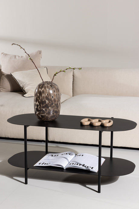 Recife Couchtisch - schwarz/Stahl - Couchtische - ALVAHOME