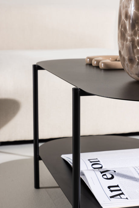 Recife Couchtisch - schwarz/Stahl - Couchtische - ALVAHOME