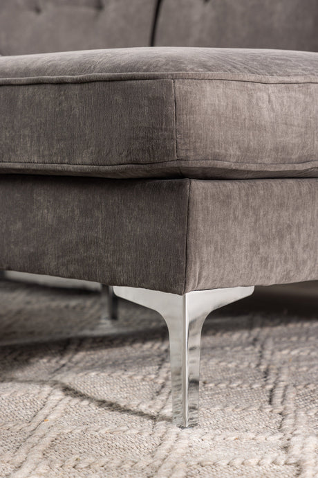 Remis 3 - Sitzer Sofa - dunkelgrau/Polyester - 3 - Sitzer Sofas - ALVAHOME