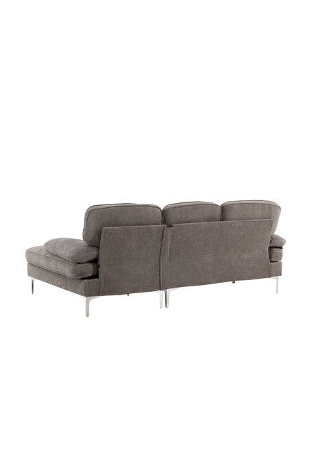 Remis 3 - Sitzer Sofa - dunkelgrau/Polyester - 3 - Sitzer Sofas - ALVAHOME
